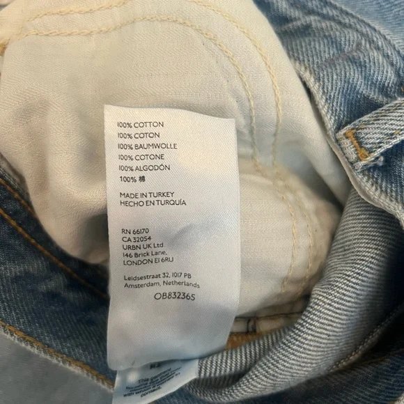 Free People Maggie Midrise Straight Jean, Size 25, NWT, Light Stone - Picture 11 of 14